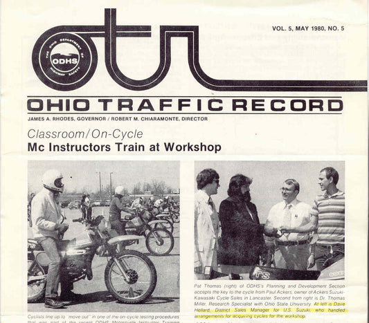 I Set up the First Motorcycle Safety Foundation Course in the State of Ohio