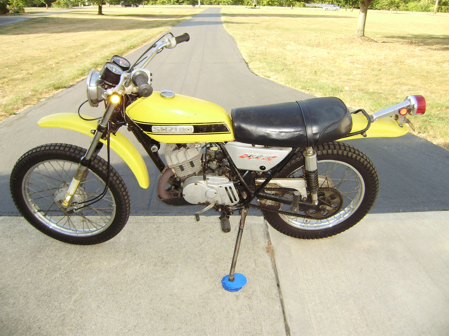 Sold Suzuki TS125 Yellow 09142024 my  sku 8000