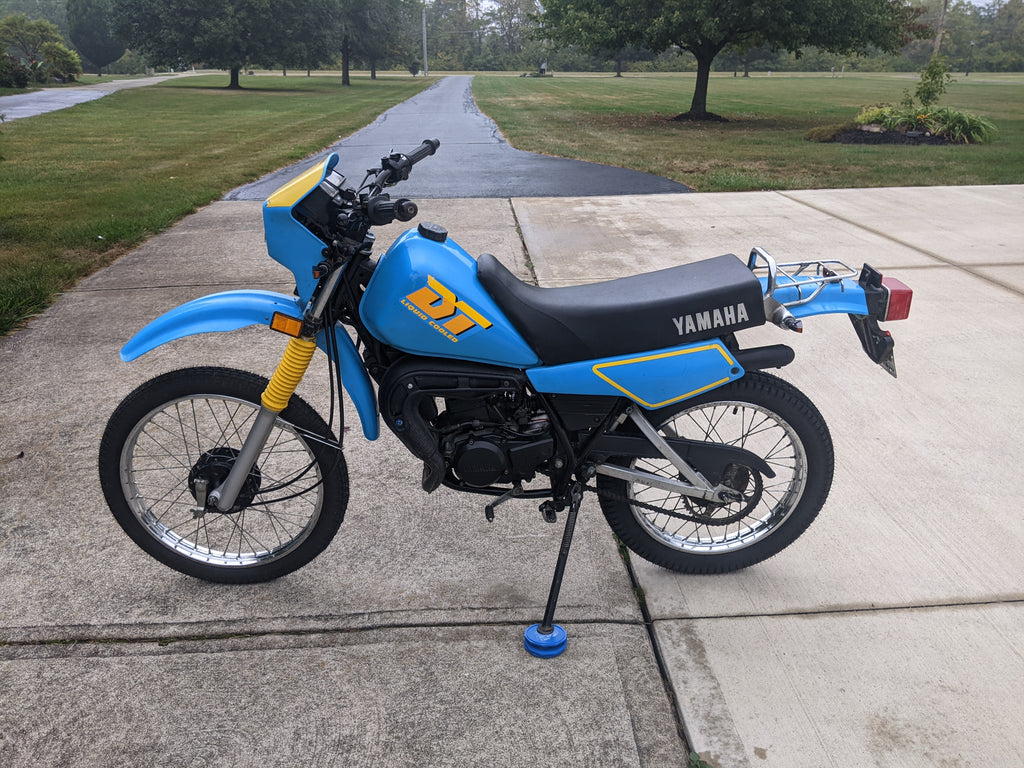 Yamaha DT50 1988 sku 8000 Sold – ClassicJapaneseMotorcycles