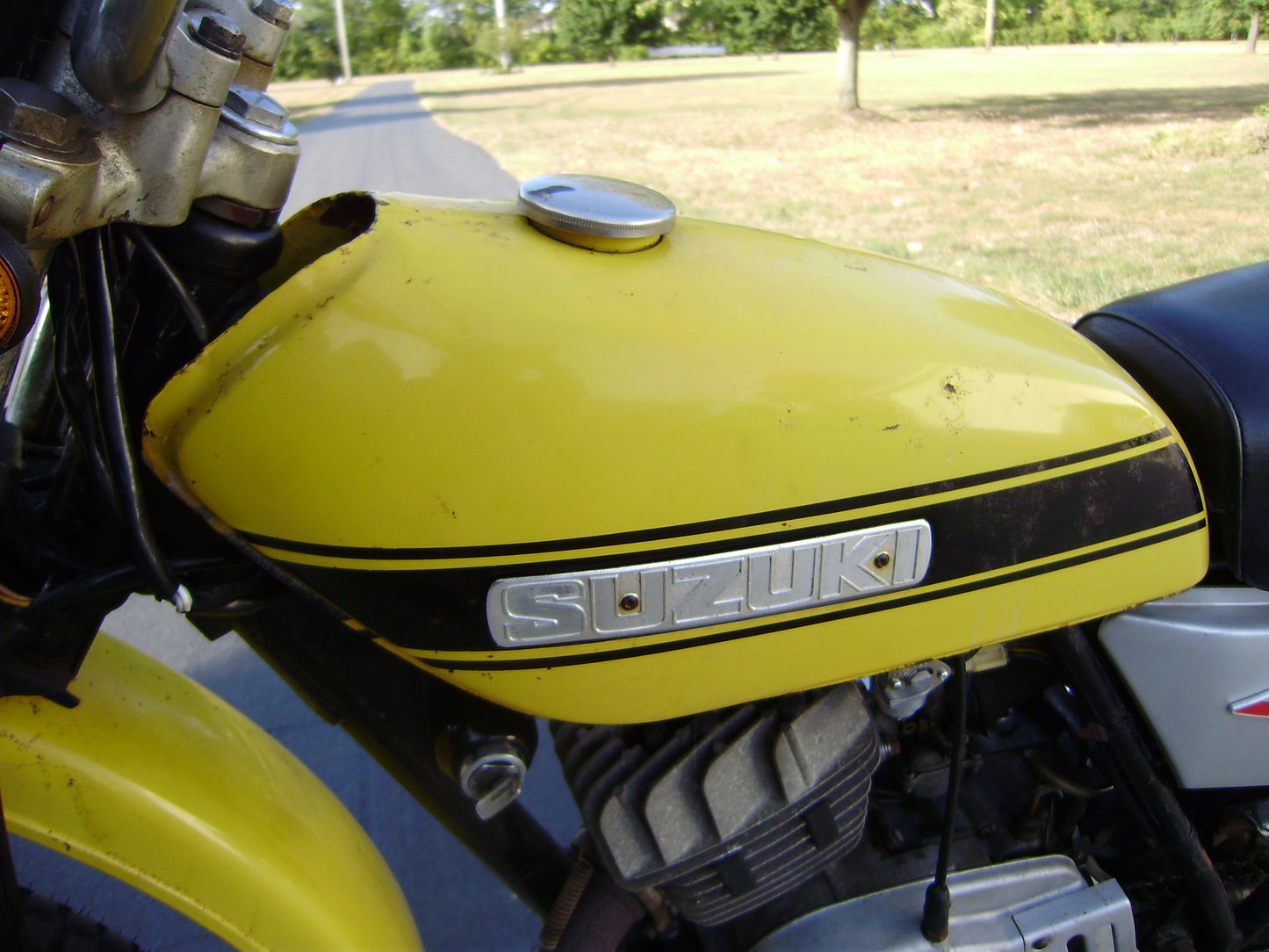 Sold Suzuki TS125 Yellow 09142024 my  sku 8000