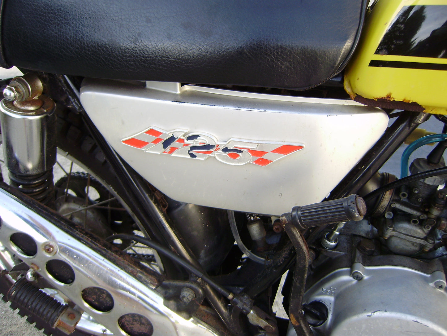 Sold Suzuki TS125 Yellow 09142024 my  sku 8000