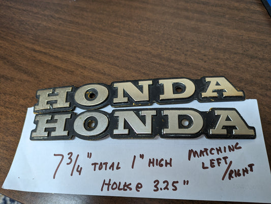 Honda Gas Tank Badge pair  Motorcycle Badge sku 7444 (Copy)