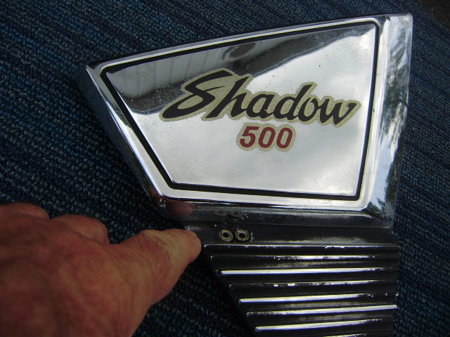 Honda VT500C Shadow 500 right sidecover chrome look sku 7510