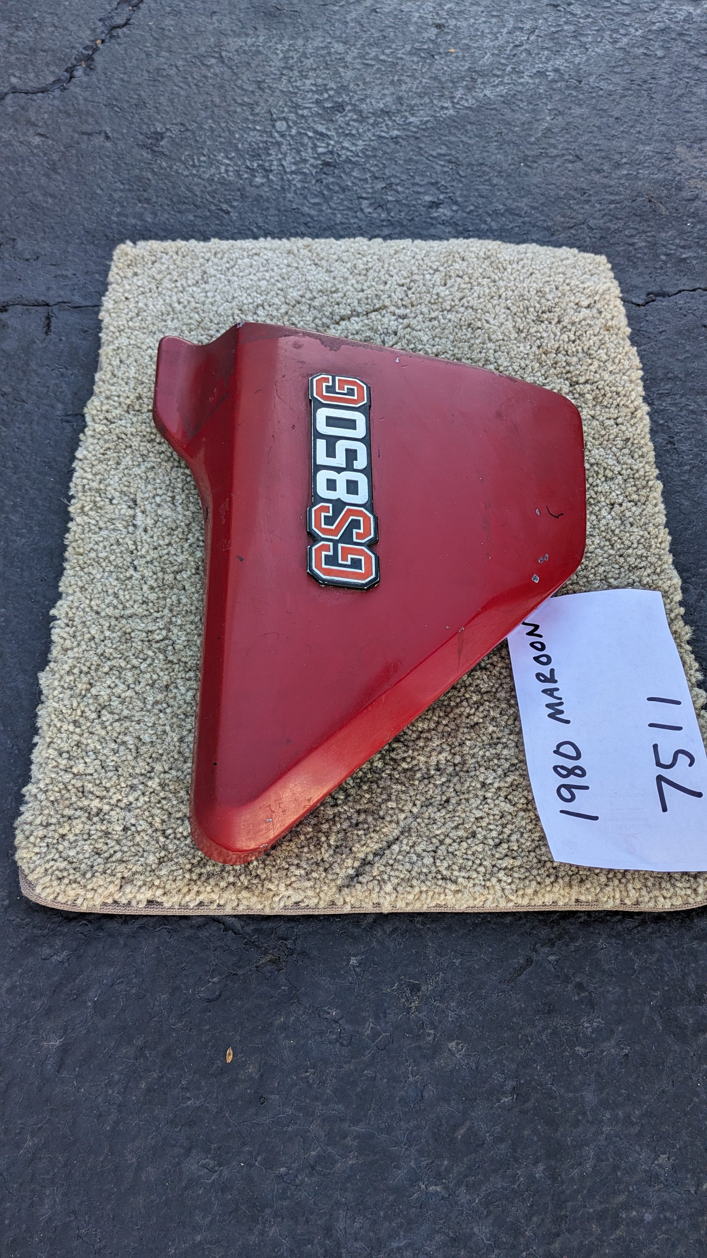 Suzuki GS850G 1980 right sidecover suzuki part 45100 my sku 7511