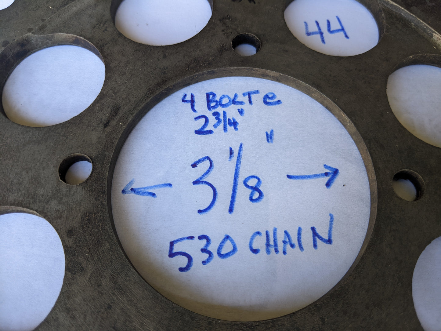 Honda XL350 1974-1978 Sprocket 44 Tooth, 530 chain 4 Bolt mounting sku 7534