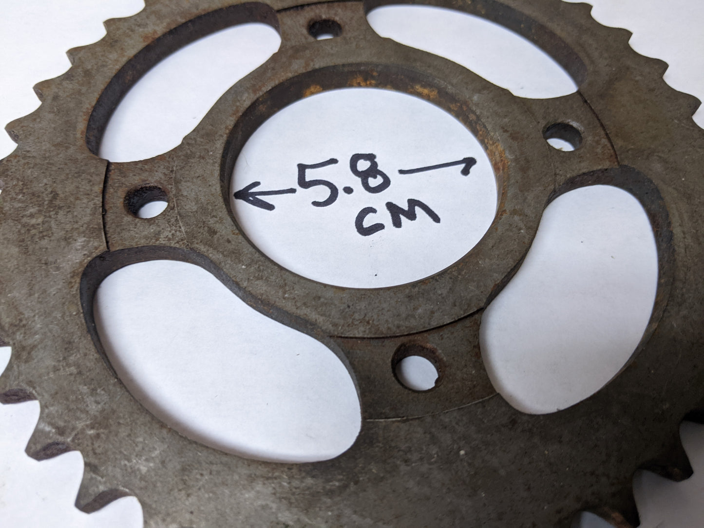 Honda CB125 1978-1982 Rear Sprocket 39 tooth, 428 chain, 4 bolt @6.4cm on center mount sku 7561