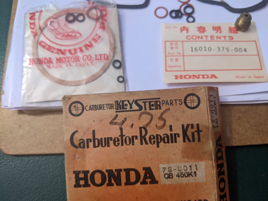 Honda CB450K1 Carburetor Rebuild kit sku 7565