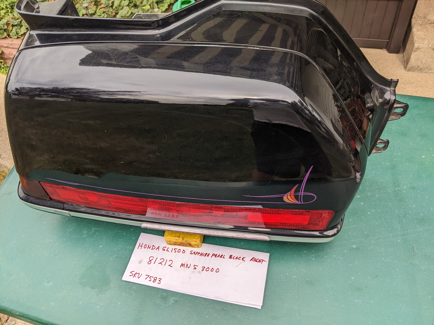 Honda GL1500SE Aspencade Rear Luggage Carriers Left/Right Pair Sapphire Pearl Black  sku 7583