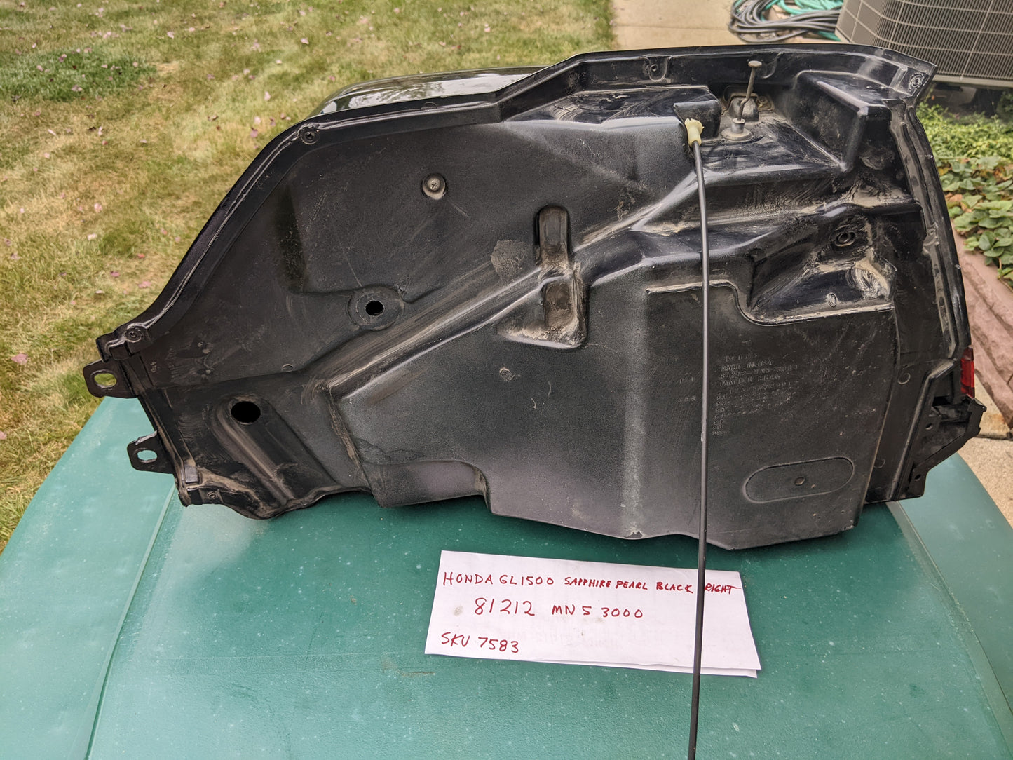 Honda GL1500SE Aspencade Rear Luggage Carriers Left/Right Pair Sapphire Pearl Black  sku 7583