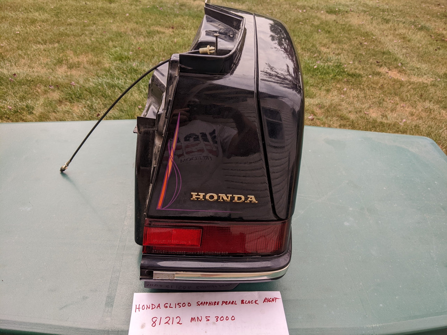 Honda GL1500SE Aspencade Rear Luggage Carriers Left/Right Pair Sapphire Pearl Black  sku 7583