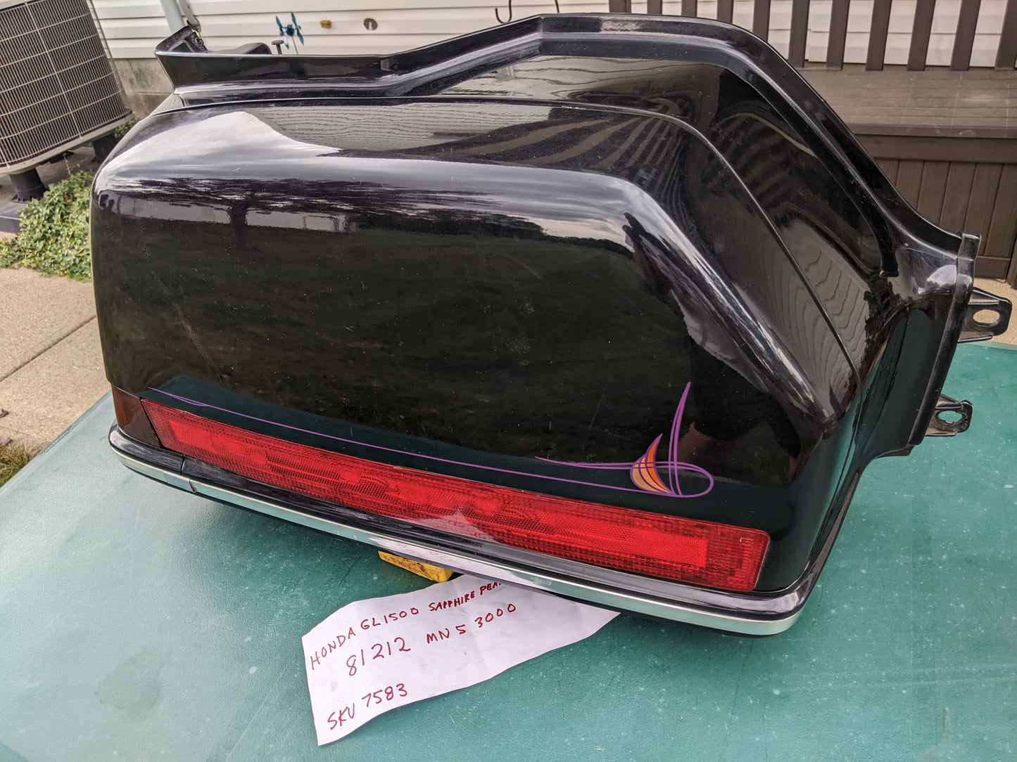 Honda GL1500SE Aspencade Rear Luggage Carriers Left/Right Pair Sapphire Pearl Black  sku 7583