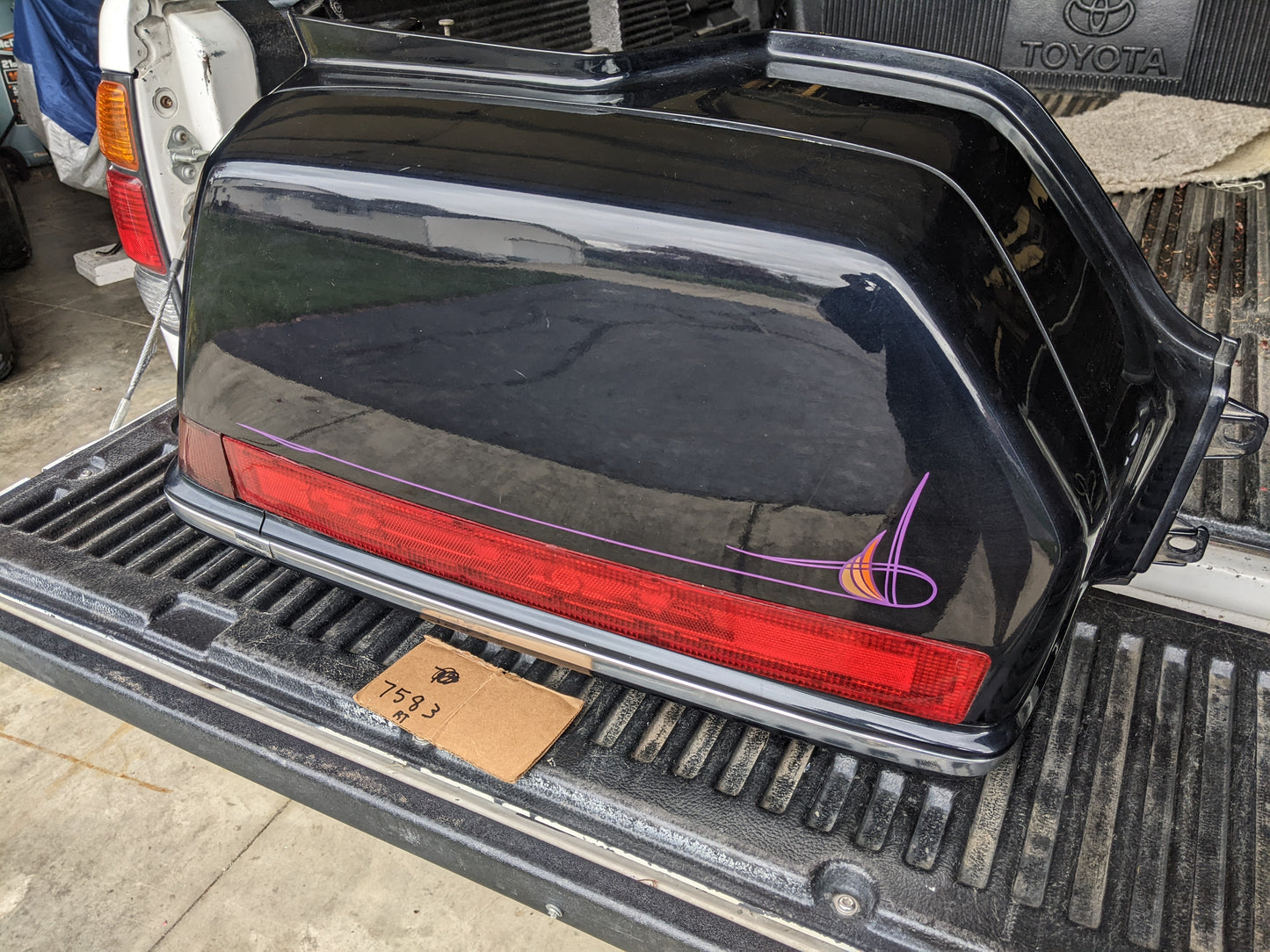 Honda GL1500SE Aspencade Rear Luggage Carriers Left/Right Pair Sapphire Pearl Black  sku 7583