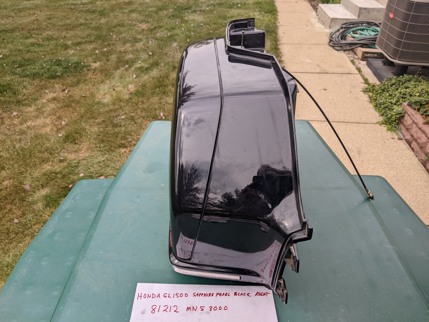 Honda GL1500SE Aspencade Rear Luggage Carriers Left/Right Pair Sapphire Pearl Black  sku 7583