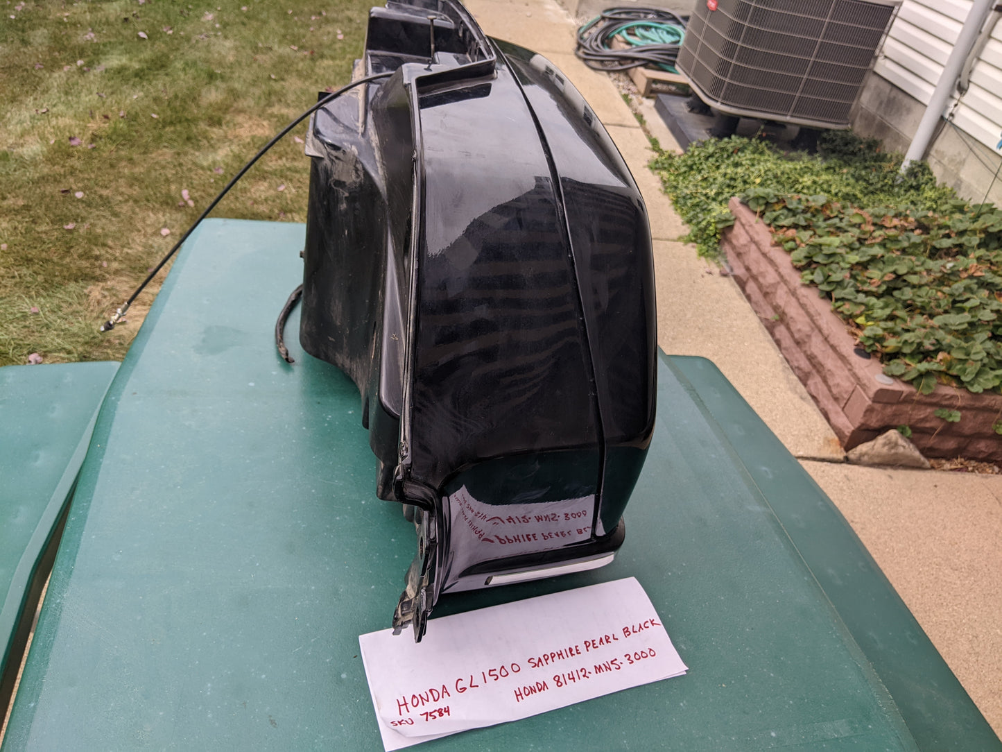 Honda GL1500SE Aspencade Rear Luggage Carriers Left/Right Pair Sapphire Pearl Black  sku 7583