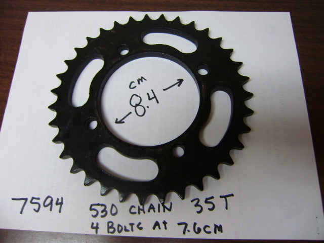 Sprocket 35 Tooth 530 chain Honda CB250K3, CB400T CM400A CB500 Four Yamaha XS400 XS600 sku 7594