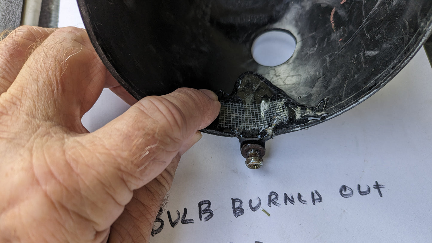 Honda Super 90 OEM Headlight, Headlight Shell C-5H ,with chrome/Ring sku 7755