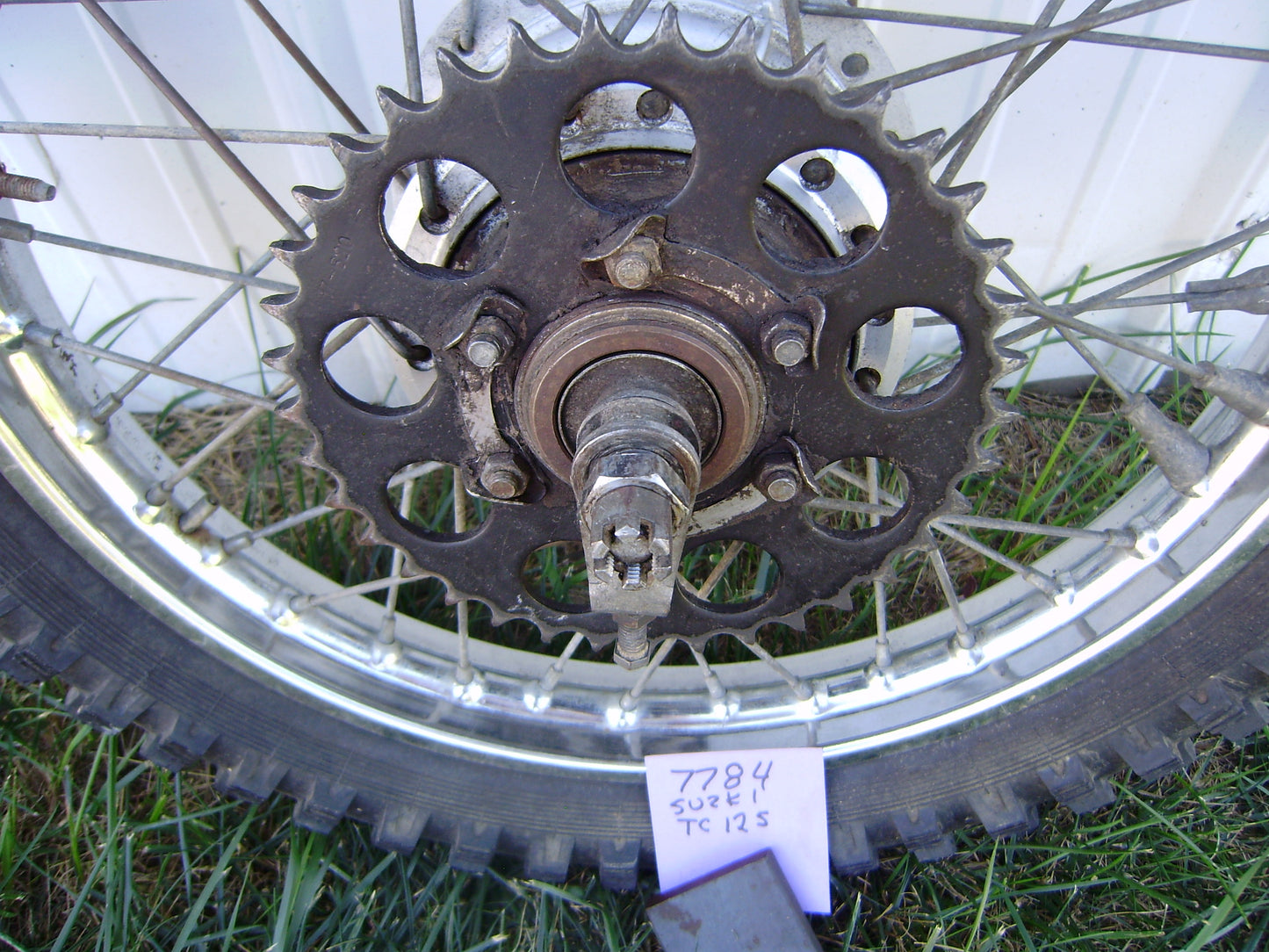 Suzuki TS 125 TC125 Rear Wheel Complete my sku 7784