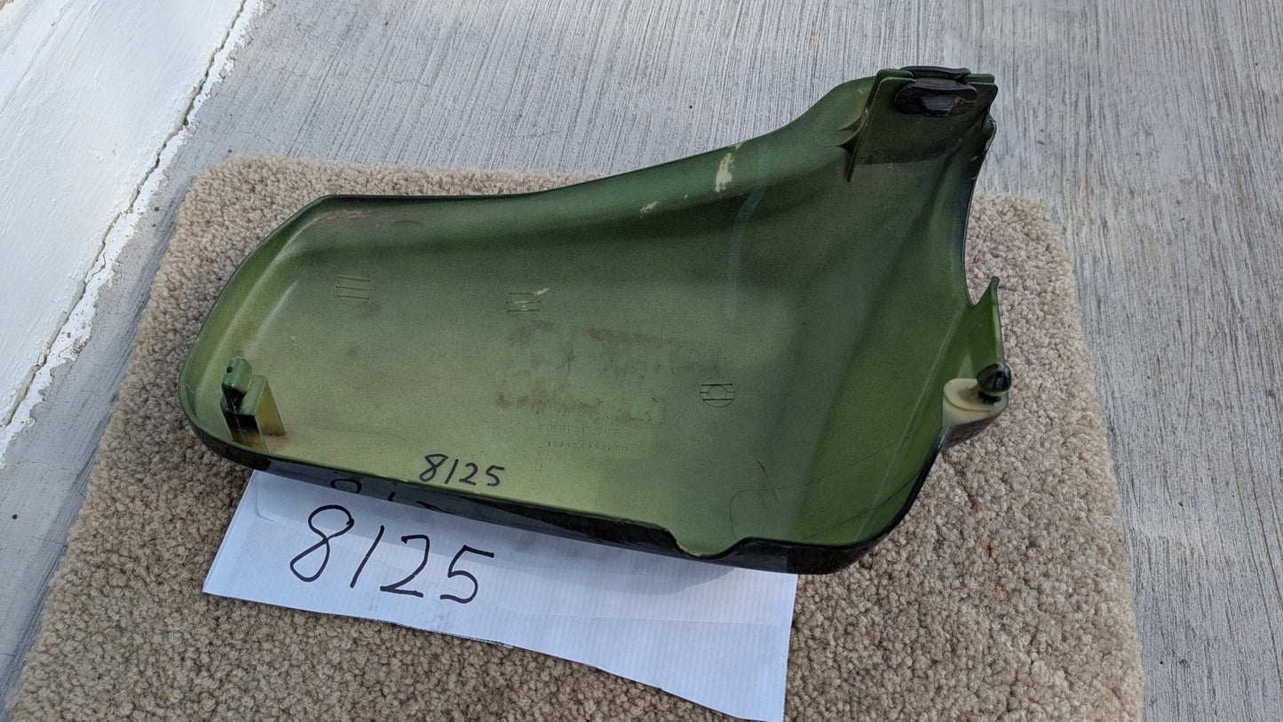 Honda CM400A Hondamatic Candy Holly Green left sidecover  83740-447A  sku 8125