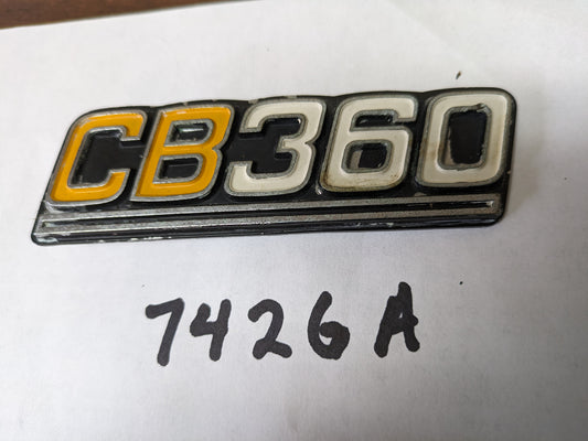 Honda CB 360 Gas tank badge my sku 7426A