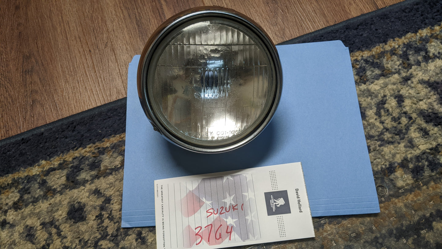 Suzuki  TS90  Non Working Headlight and Chrome Ring my sku 3764