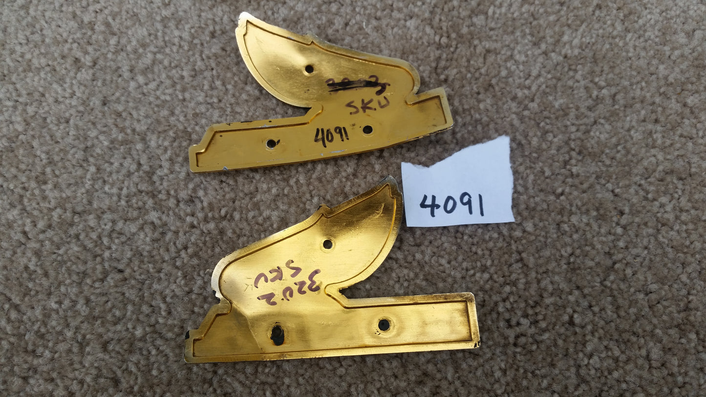 Honda CB650 left Gas Tank Badge Pair 4091