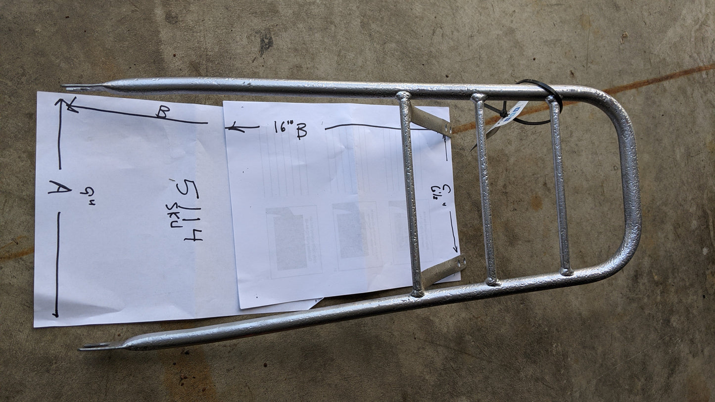 HONDA CL125A Honda SS125A LUGGAGE RACK 1967-1969 my sku 5114