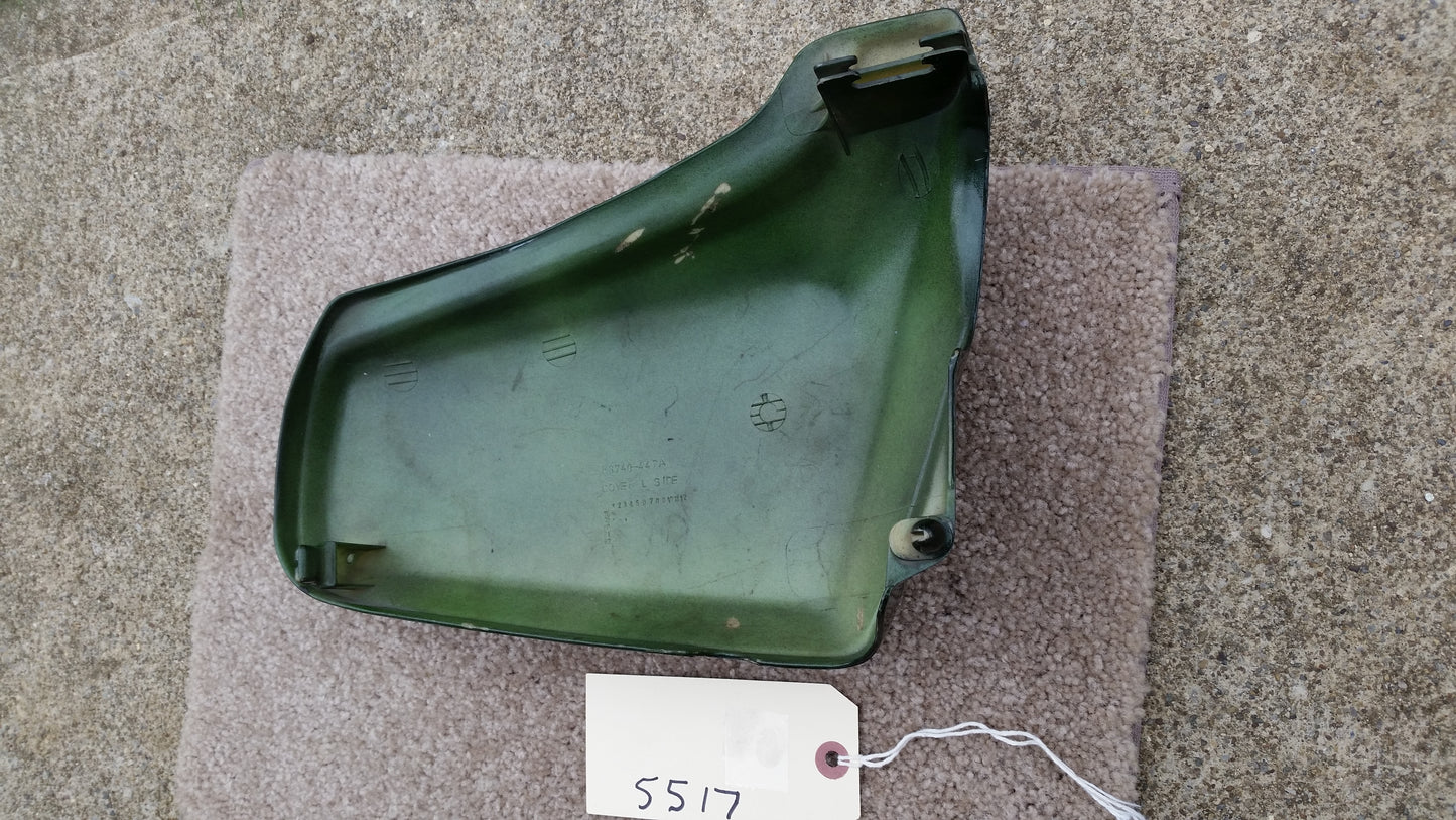 Sold Ebay 10/2/19 Honda CM400T sidecover left Candy Holly Green 83740-447A my sku 5517