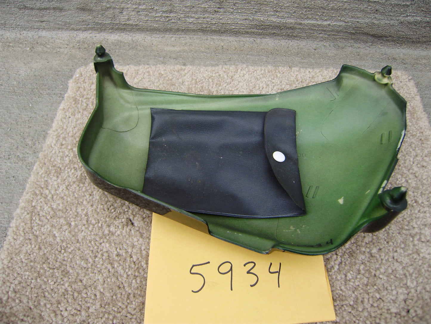 Honda CM200T Candy Holly Green Left Sidecover 83640-419-000 sku 5934