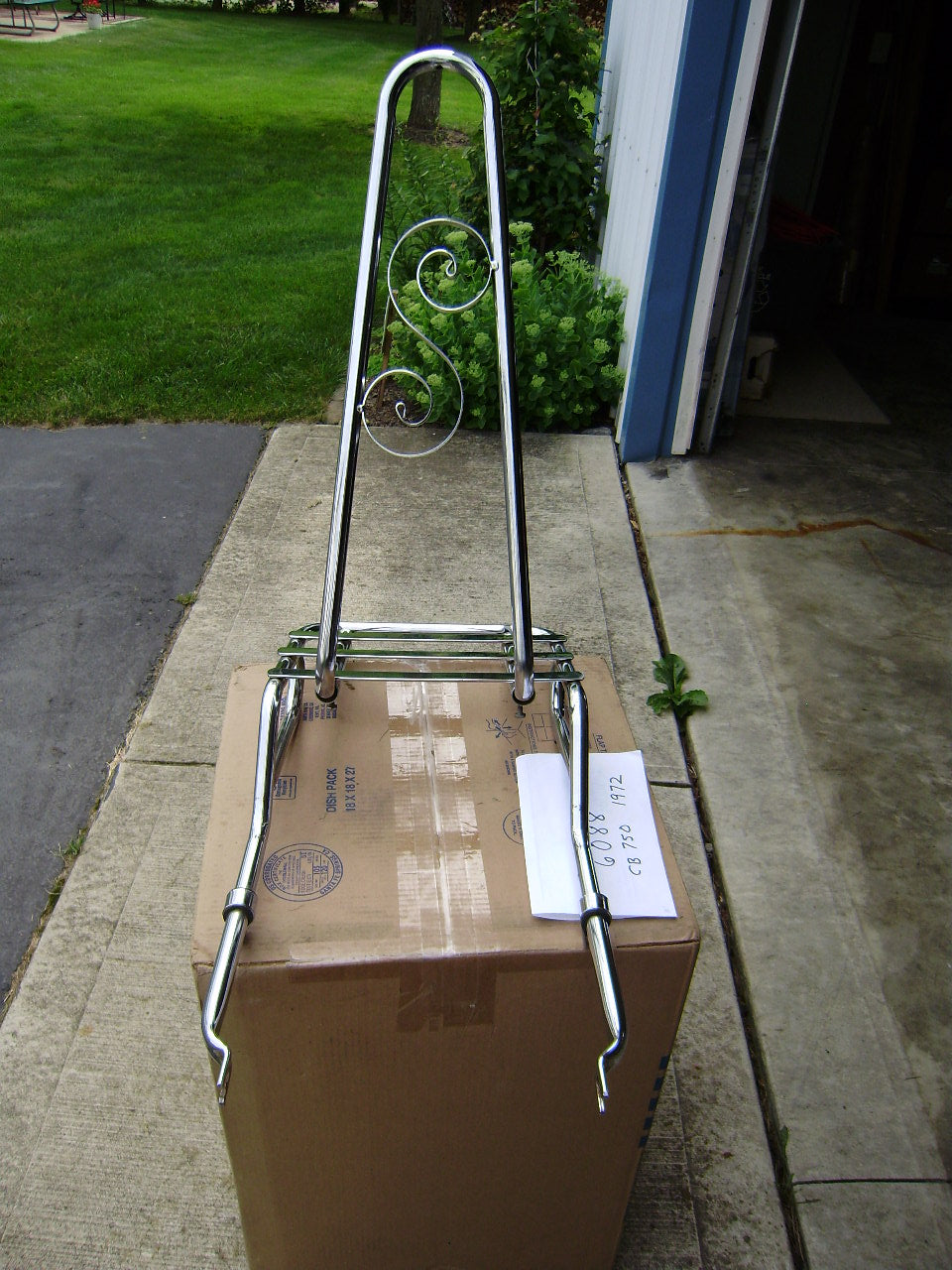 Honda CB750 Luggage Rack and Back Rest 1972 sku 6088