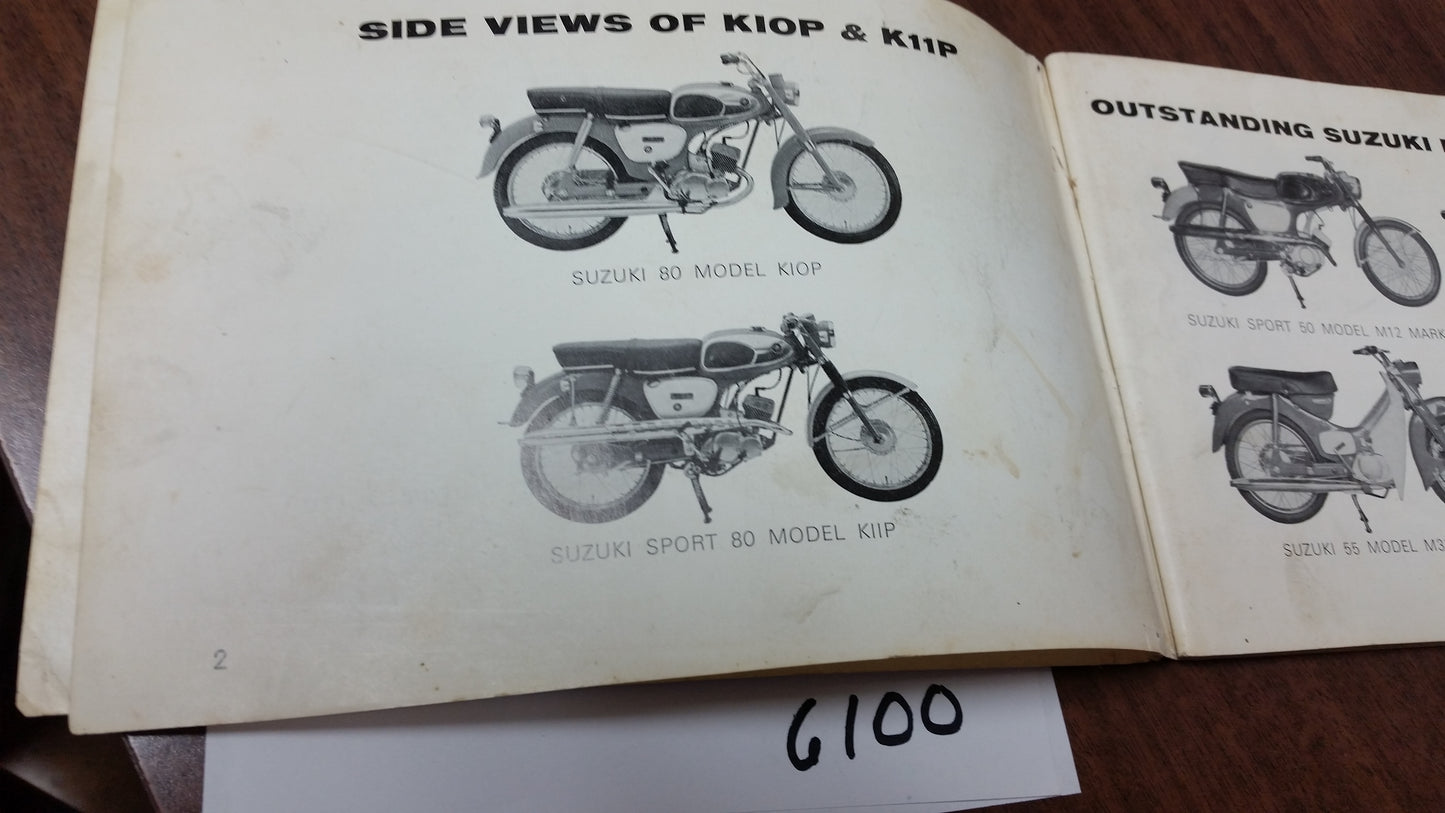 Suzuki K10P K11P Owners Manual  sku 5402