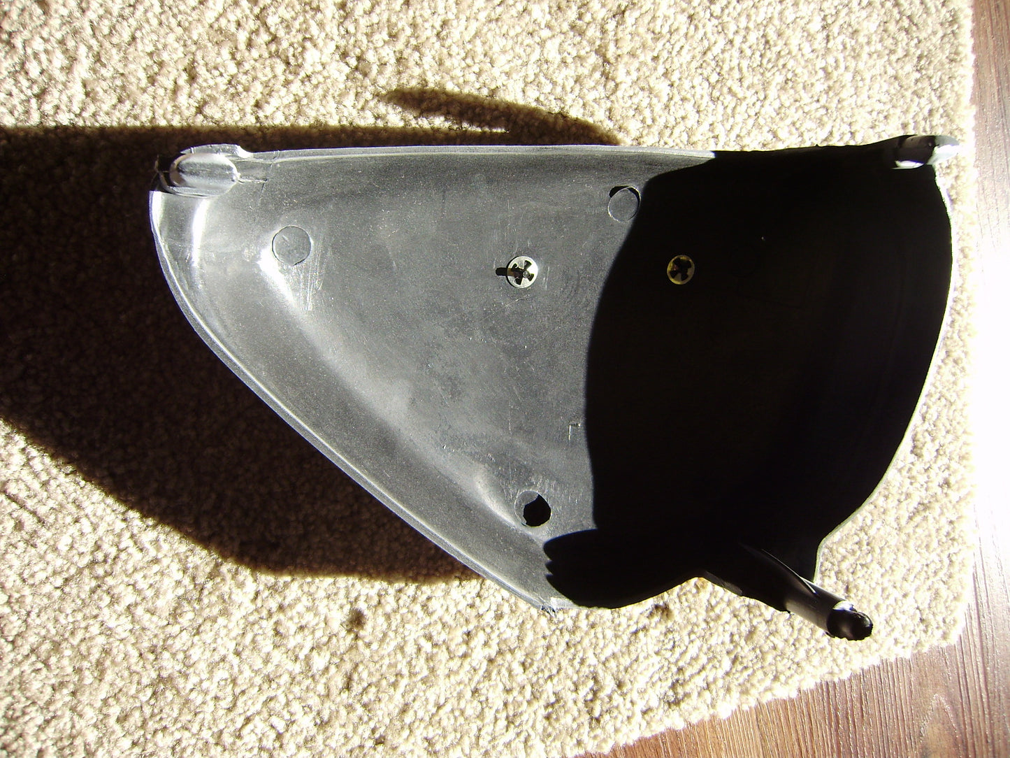 Cannot find Honda CB100 or CB125 New White sidecover left red decals sku 6154B