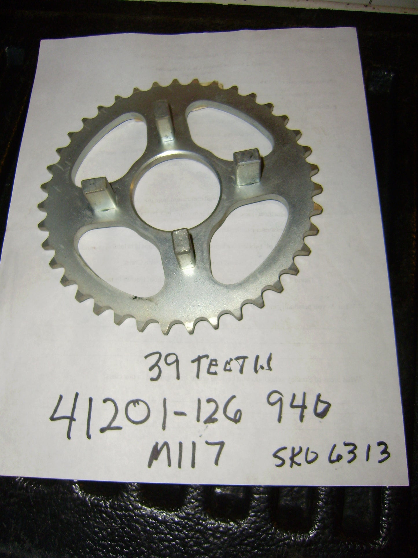 Sold Ebay Honda Rear Sprocket 39T 428 chain, 4 bolt Honda sku 41201-126-940 CT70 Honda sku 6313