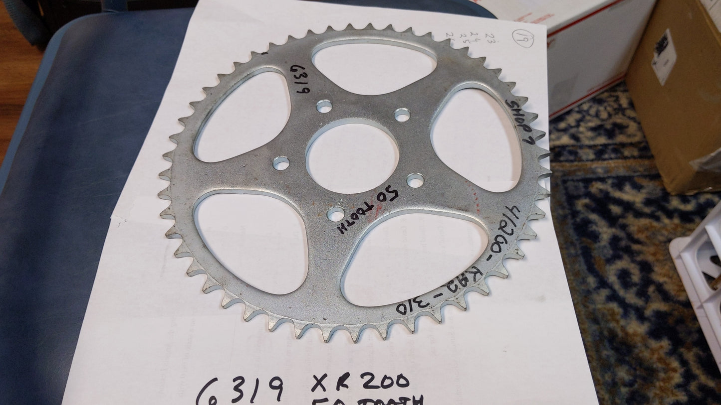 HONDA OEM REAR WHEEL SPROCKET FOR 1981-1983 XR200R 50T 520 chain 5 Bolt pattern Honda part #41200-KA2-000 my sku 6319
