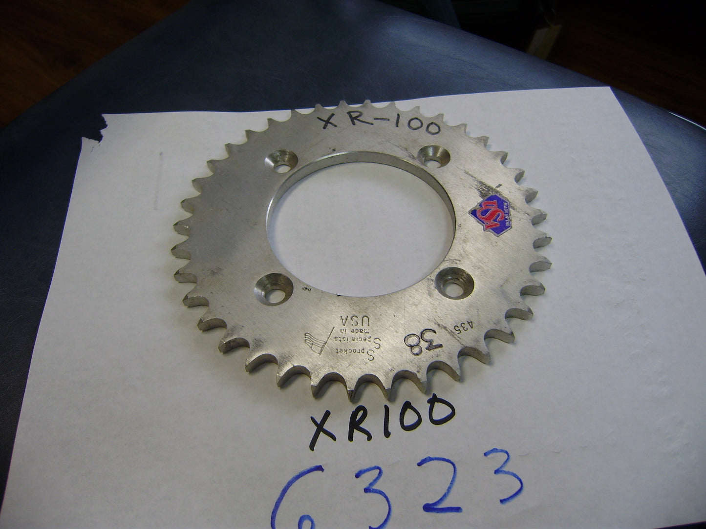 Honda NOS XL100 Rear Sprocket 38T 428 chain 4 Bolt pattern sku 6323