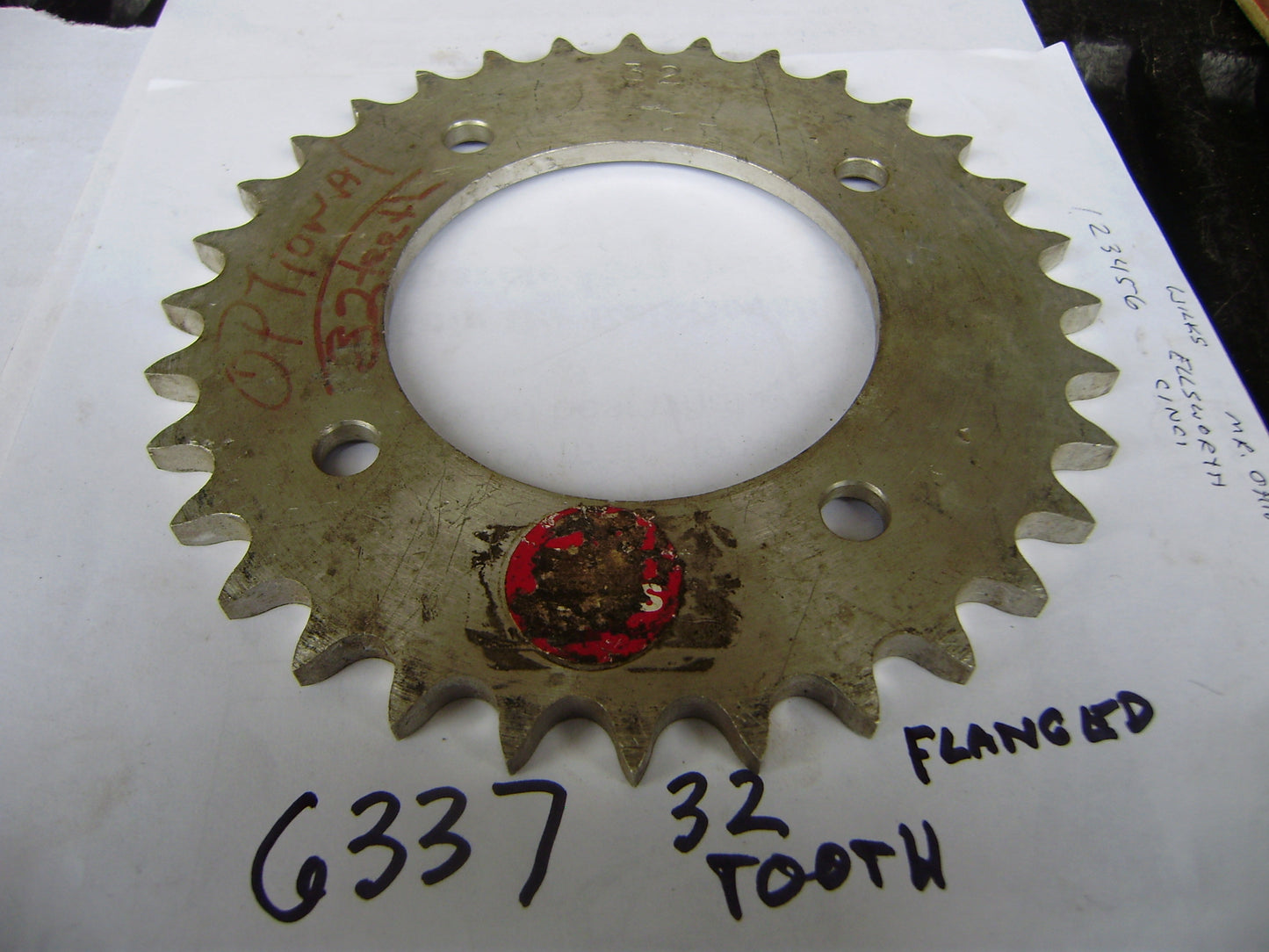 Honda Unknown NOS 32T 530 chain 4 Bolt Rear Sprocket sku 6337