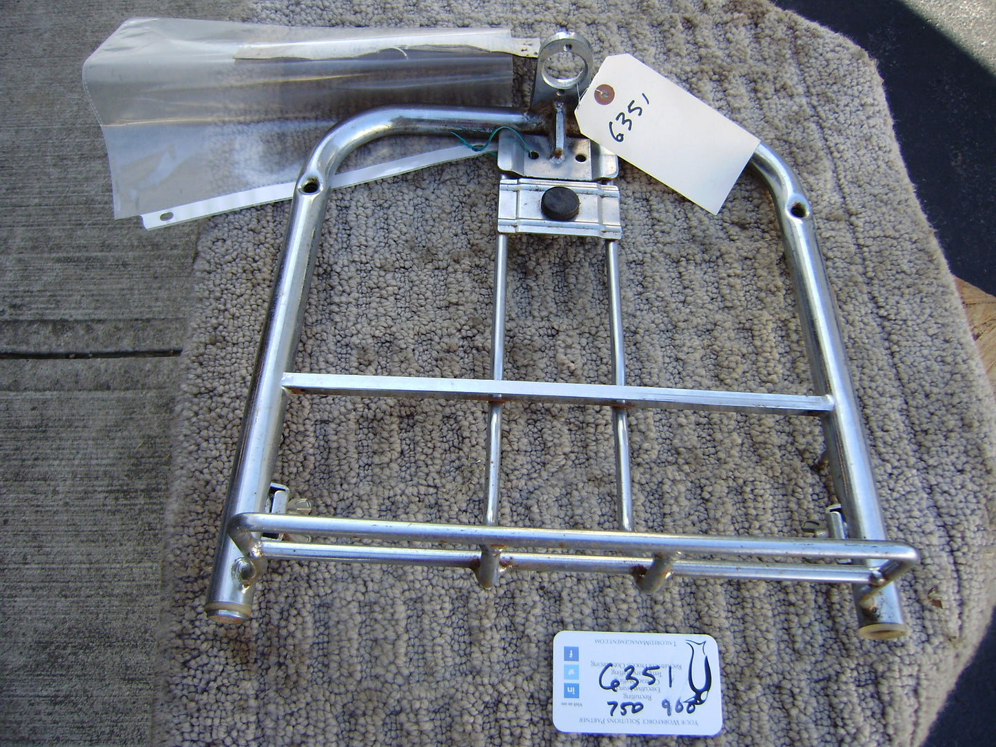 Hondaline Travel Trunk Rack  CB750K,Honda 900C, Honda GL1100 my sku  6351