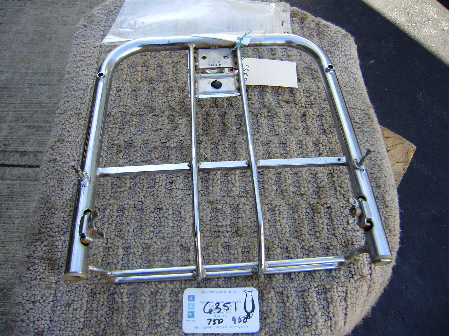 Hondaline Travel Trunk Rack  CB750K,Honda 900C, Honda GL1100 my sku  6351