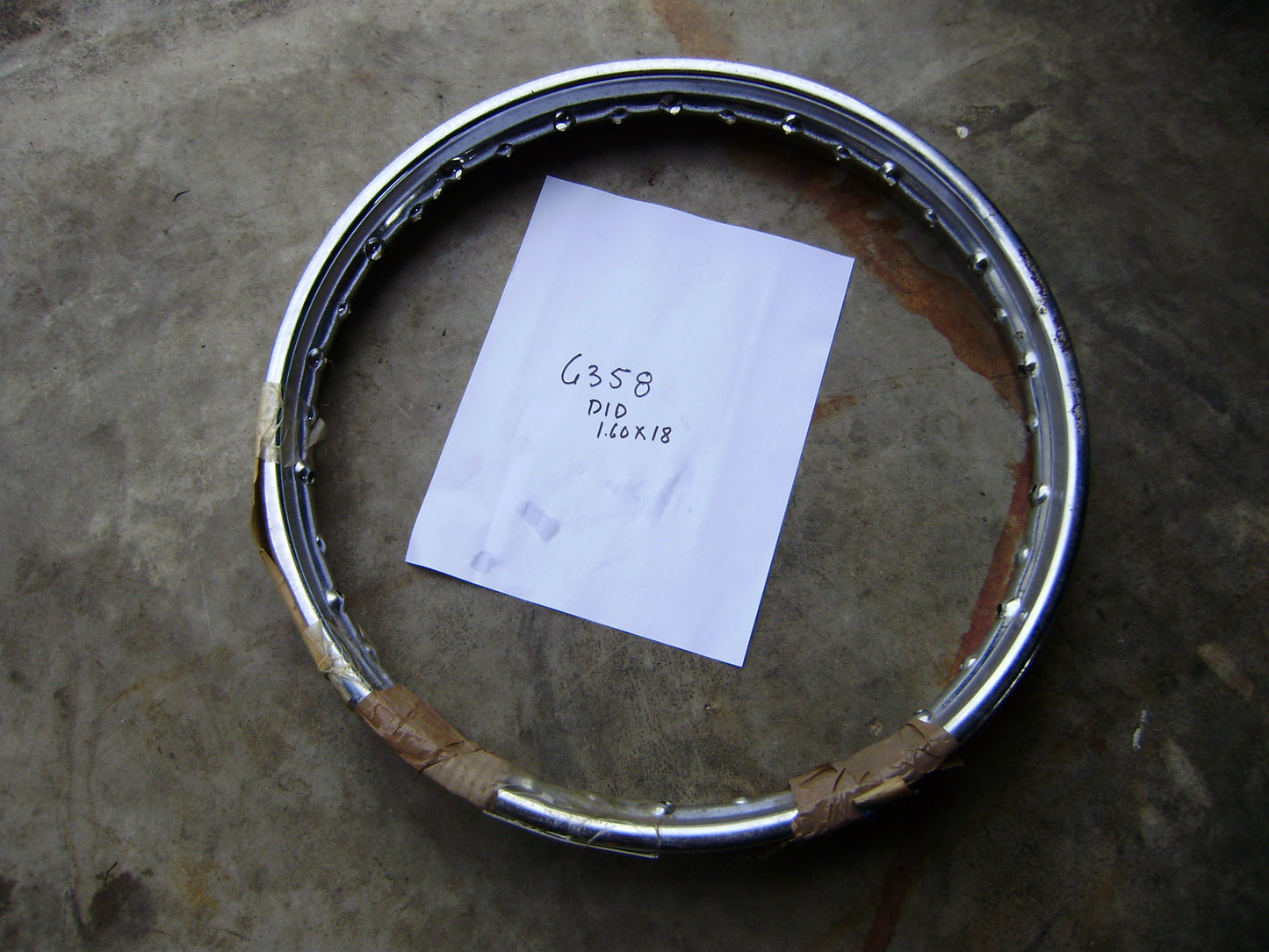 Honda OEM NOS18" Rim Fit CB CL175 and others  44701-235-003 my sku 6358