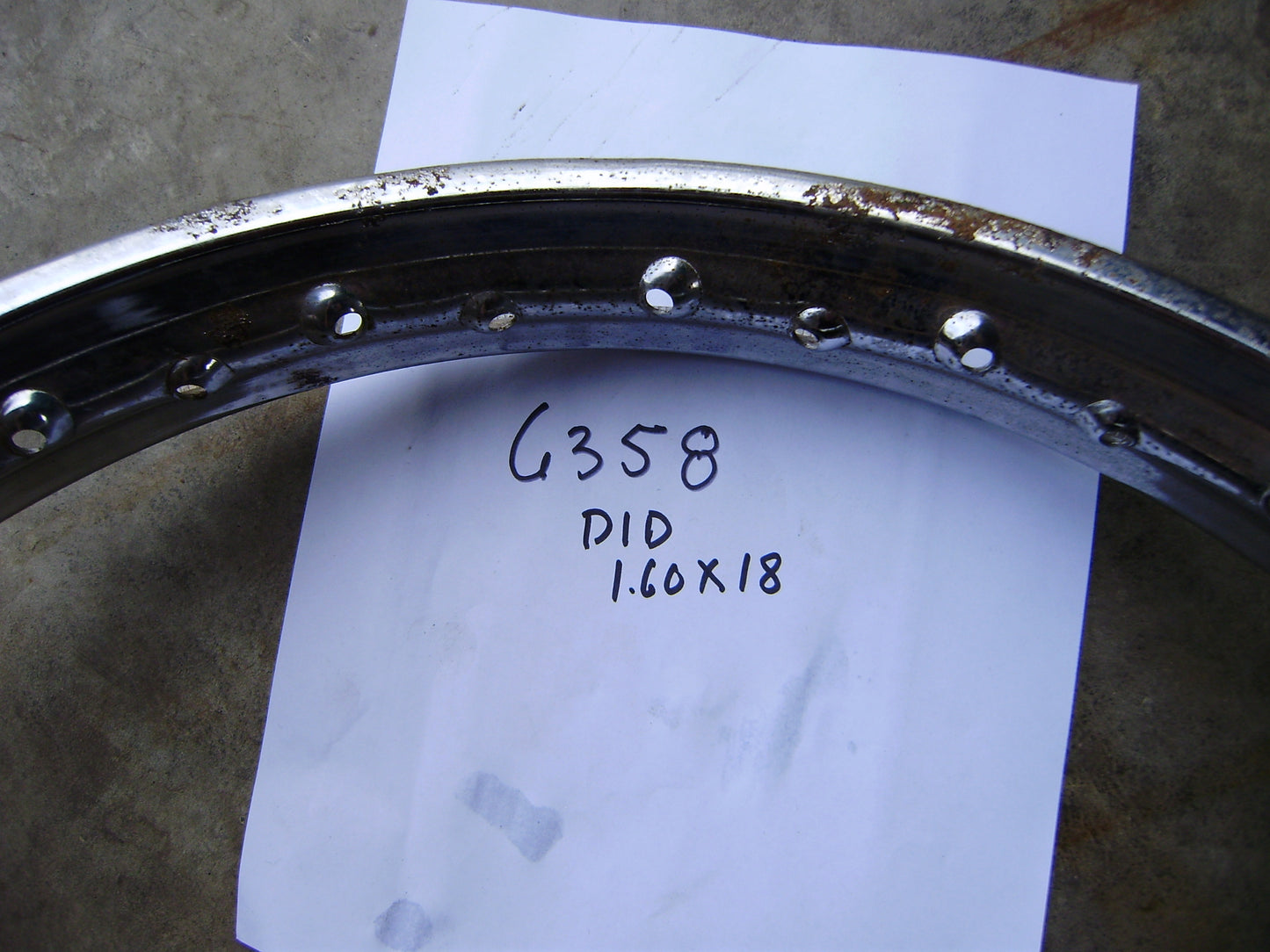 Honda OEM NOS18" Rim Fit CB CL175 and others  44701-235-003 my sku 6358