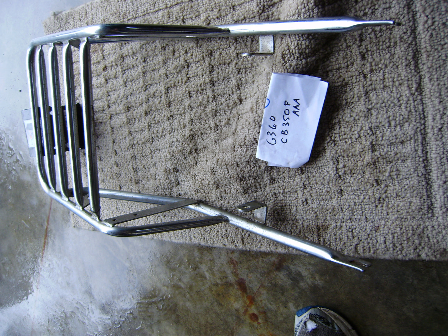 Honda CB350F OEM NOS Luggage rack sku 6360