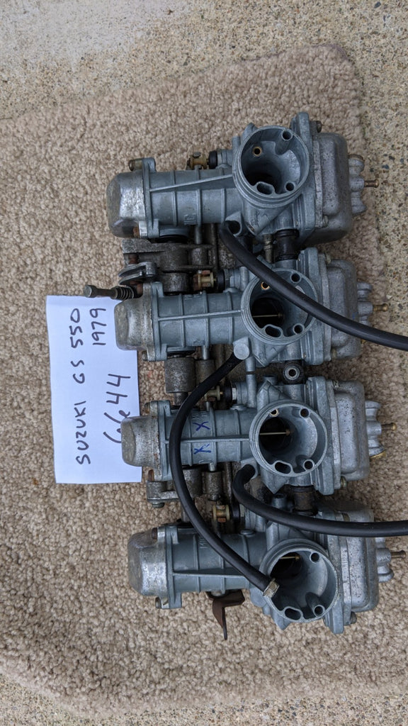 Sold Ebay Suzuki GS550 Carburetor Set For Parts only not working