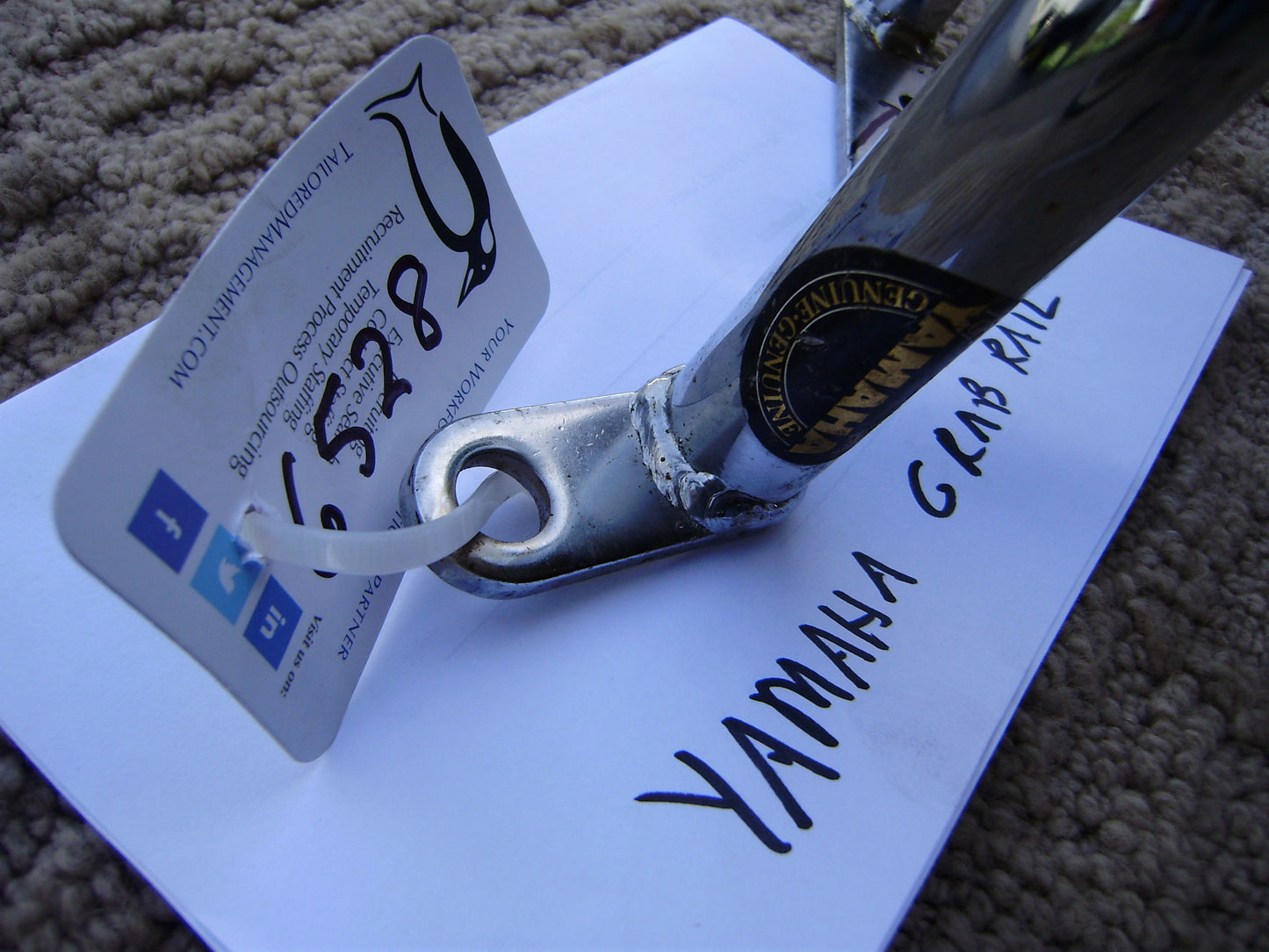 Yamaha OEM grab bar sku 6528