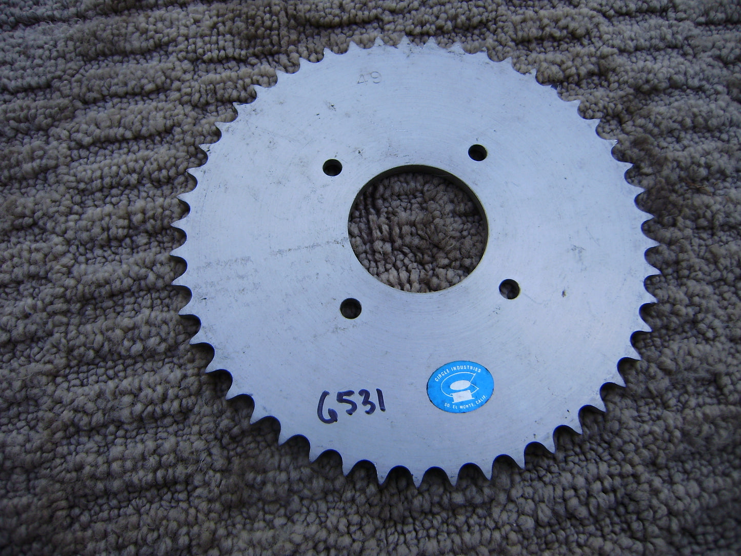 Honda Rear Sprocket SL100 SL125 49T 428 chain 4 bolt pattern sku 6531