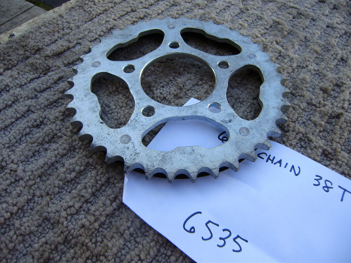 Honda Rear Sprocket 38T 630 chain  5 Bolt Pattern sku 6535