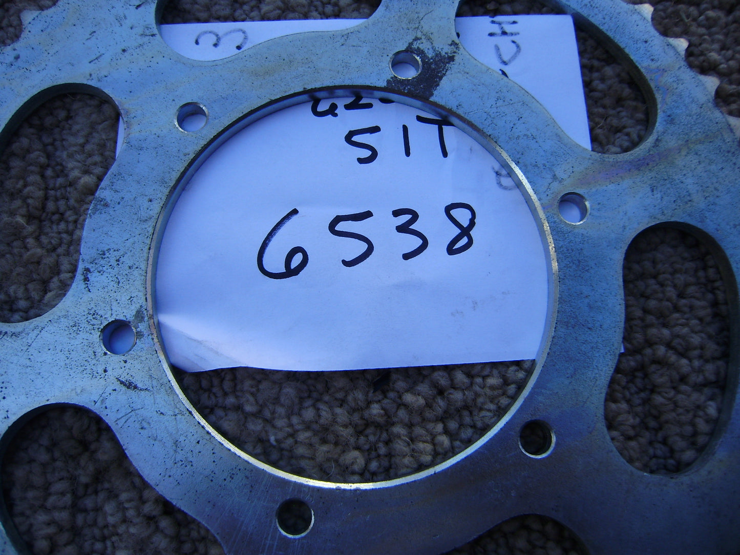 Honda Rear Sprocket 51T 630 chain 6 bolt pattern sku 6538