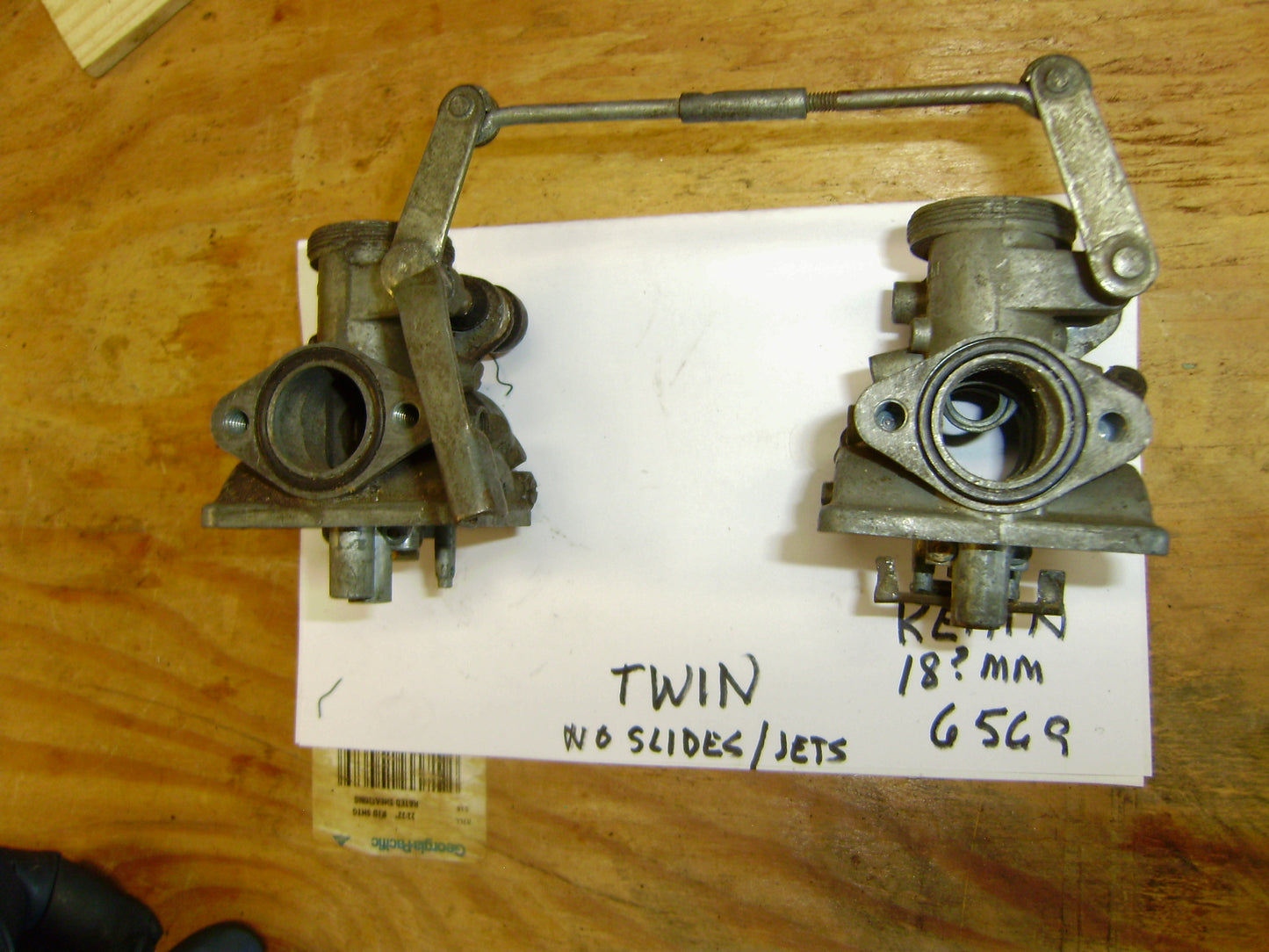 Keihin 20mm Twin  Carburetors for parts sku 6569