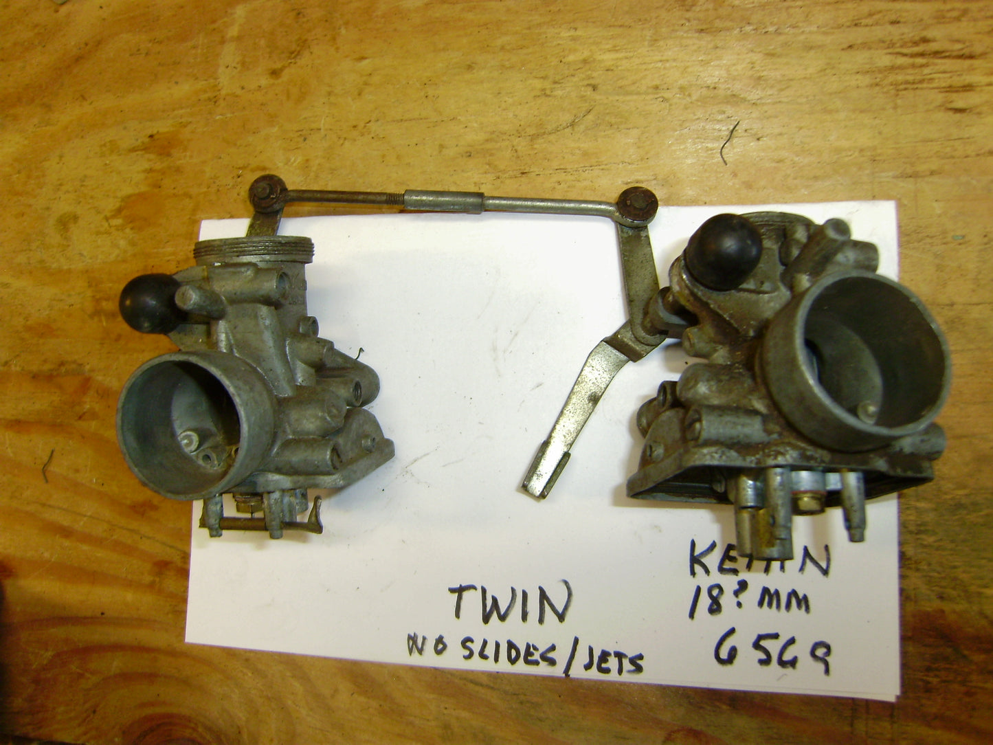 Keihin 20mm Twin  Carburetors for parts sku 6569