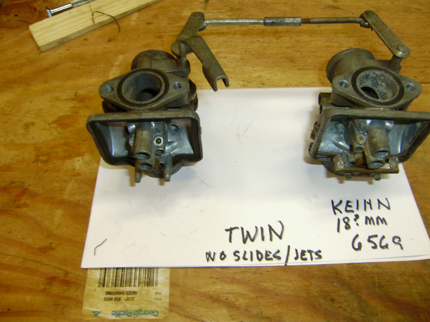 Keihin 20mm Twin  Carburetors for parts sku 6569