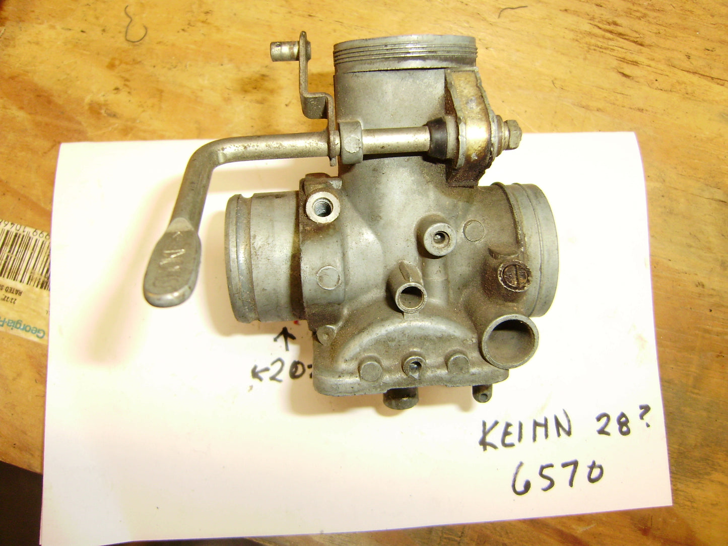 Keihn Carburetor Body for parts sku 6570