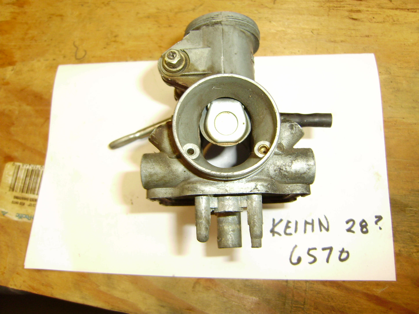 Keihn Carburetor Body for parts sku 6570